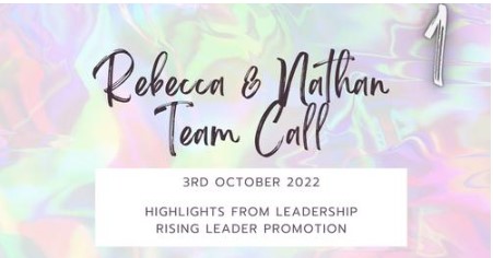 International Team Call 3 Oct 22